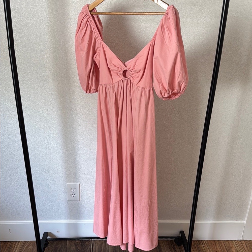 Abercrombie & Fitch Pink Midi Dress
